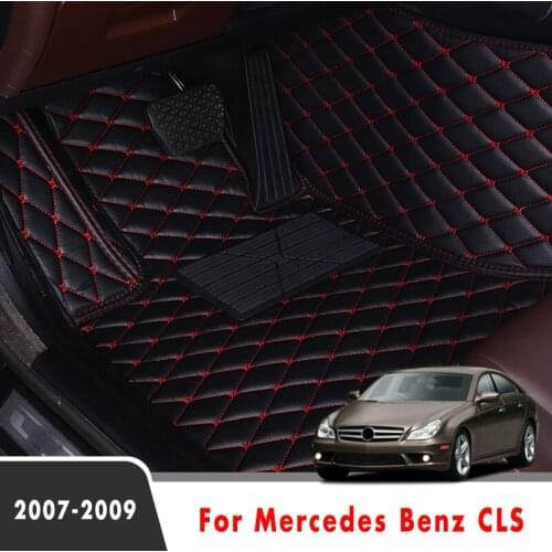 For Mercedes Benz CLS 2009 2008 2007 Car Floor Mats Custom Waterproof Carpets Protector Car Accessories Interior Foot Pads Cover