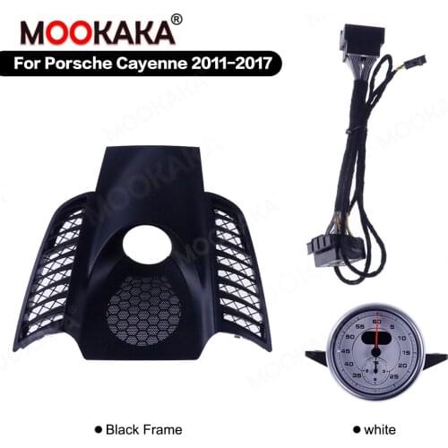 Car Stopwatch for Porsche Cayenne 2018 - 2020 Interior Dashboard Center Clock Compass Time Electronic Meter Clock Accessional