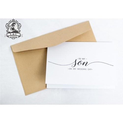 C9-Wedding Card to my son/to my daughter - Sweet Love Note On Our Wedding Day - Anniversary or Valentine Attend a wedding