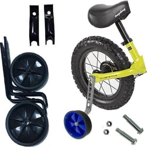 Dilaver Ferruginous Thick 16 and 20 Rim Bicycle Side Balance Caster-Bicycle Training Support Side Caster