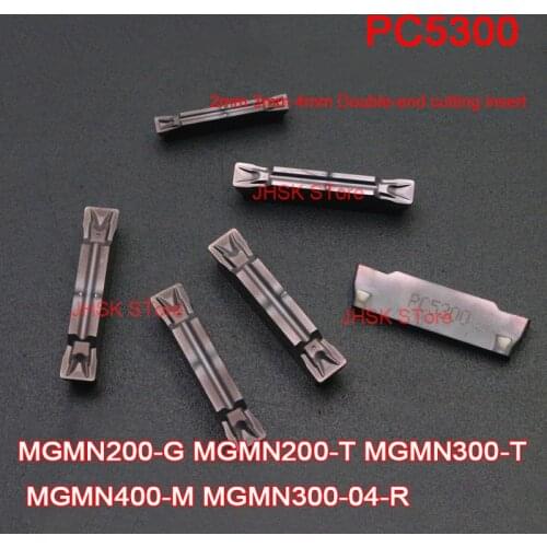 MGMN200-G MGMN200/MGMN300-T PC5300 MGMN400-M MGMN300-04-R PC5300 2mm 3mm 4mm Double-end cutting insert High-quality grooving
