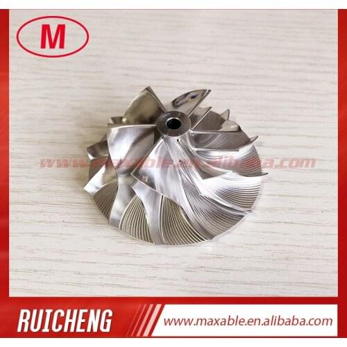 K04 forward 43.30/61.98mm 6+6 blades high performance turbocharger milling/aluminum 2618/billet compressor wheel