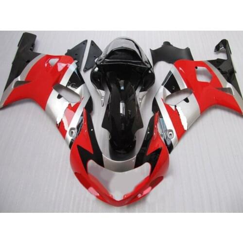 Red silver black Fairing kit for GSXR600 750 K1 01 02 03 GSXR 600 GSXR750 GSX-R600 750 2001 2002 2003 Fairings set+gifts