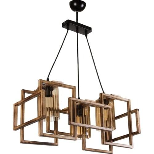 Modern 2021 Ora Decor Wood Selection Lisa 3'Lü Wood chandelier chandelier люстра