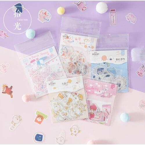 Kawaii Vaporwave pet Decorative Washi Stickers Scrapbooking Stick Label Diary Stationery Album Vintage Stickers