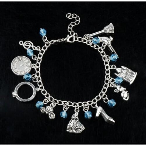 New Arrival Pendants Bangles Bracelets Once Upon a Time Jewelry Princess Bracelet Wristband Women Accessories