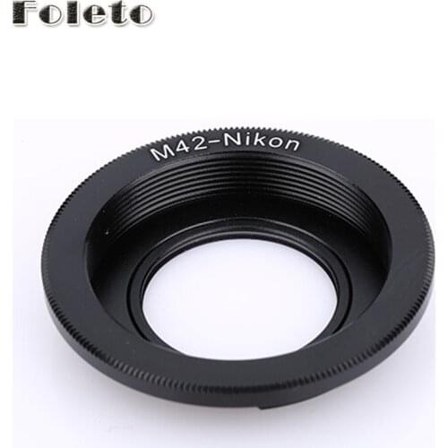 Foleto Focus Glass M42 Lenses Lens Adapter Ring For M42 Lens to for NIKON Mount Adapter with Infinity focus Glass