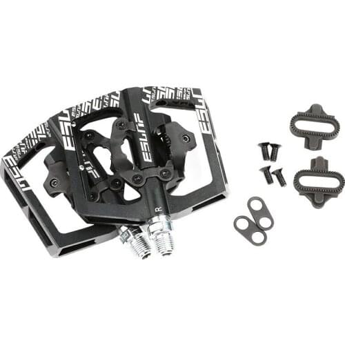 Road Bike Pedals Dual Sided Platform Sealed Bearing SPD Bicycle Flat Pedal for BMX MTB