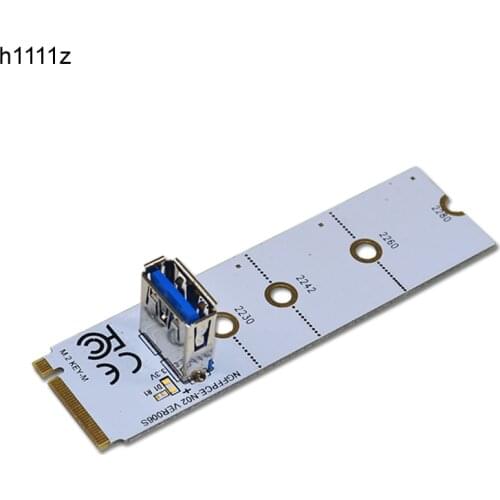 NGFF to PCI-E Riser Card M2 Slot to PCIe Expansion Card USB 3.0 Extender Adapter for Graphics Card for BTC Miner Antminer Mining
