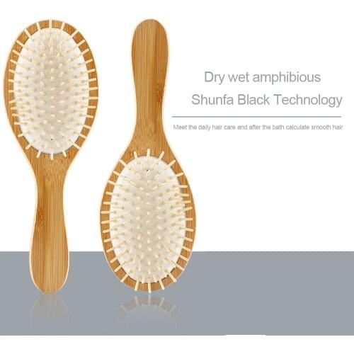 Portable Wooden Hair Comb Salon Styling Anti-static Hairbrush Shampoo Brush Massager Hair Comb Fashion Styling Tool
