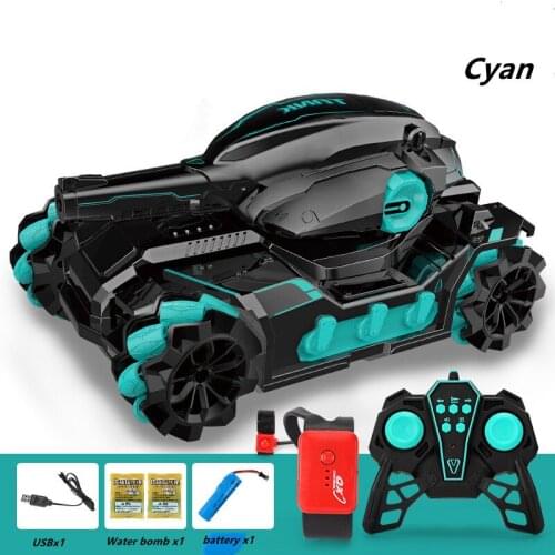 Shot Type RC Car Childrens Toy Water Bomb Stunt Drift Tank Electric Gesture Remote Control Tank Armored Car Boy Girl Gifts