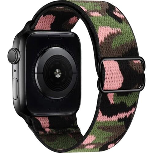 Solo Loop Nylon Strap for Apple watch band 44mm 40mm 38mm 42mm Adjustable Elastic Scrunchie bracelet correa iWatch 6 se 2 3 4 5