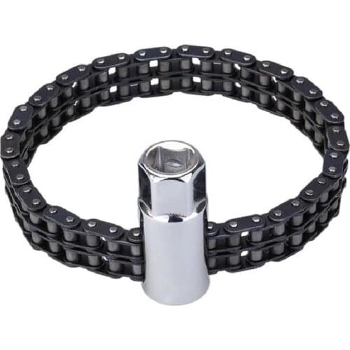Socket Wrench Double Chain Filter Wrench High Hardness Oil Filter Wrench Removal Install Tool Auto Replacement Parts