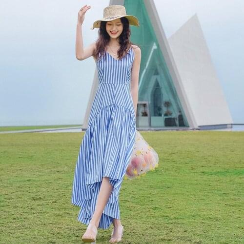 Vaiaye Summer Striped Dresses