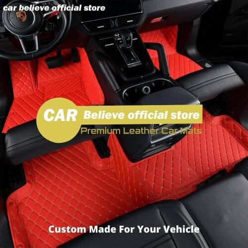 High quality Green Black Leather Car floor mat For citroen c3 c4 berlingo c5 aircross accessories