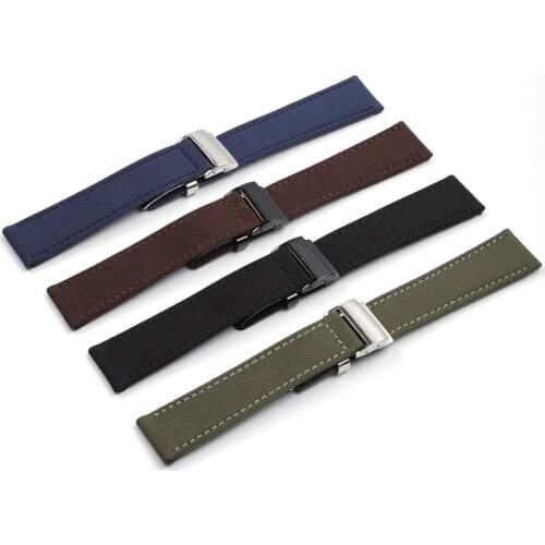 Substitute Breitling nylon canvas watch with blackbird reconnaissance plane Avenger super ocean folding buckle 22mm