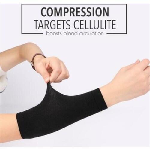 1Pair Slimming Compression Arm Shaper Slimming Arm Belt Helps Tone Shape Upper Arms Sleeve Shape Taping Massage For Women
