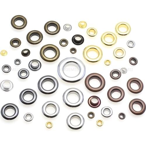 10pcs/pack Metal Eyelets Grommets 10MM 13MM for Leather Craft DIY Scrapbooking Shoes Fashion Practical Accessories