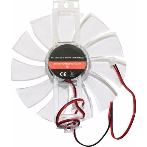 1 Pcs 11 Leaves Chicken Incubator Accessories DC 12V 0.35A Brushless Fan Plastic Transparent Color Cooling Fan