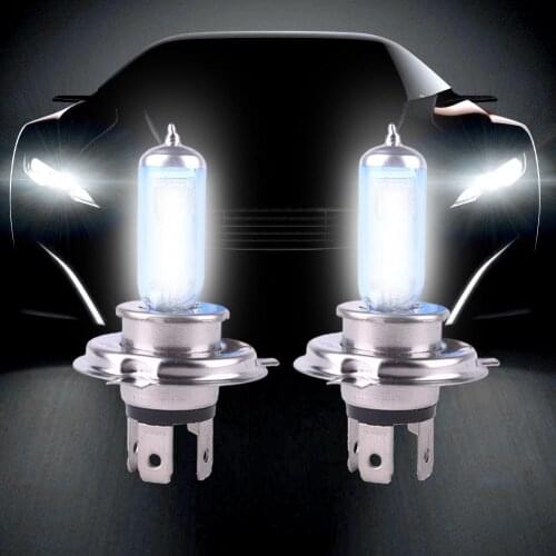 2Pcs/Lot High Quality Universal 100W H4 6000K Super Bright White Auto Headlight Lamp Bulbs Car-styling Headlamp For All Cars