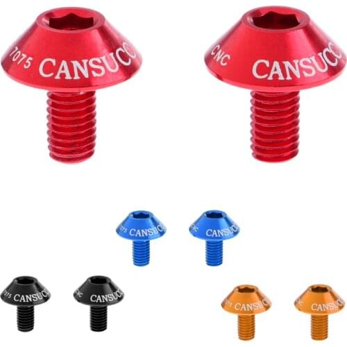 2Pcs M5x10mm Water Bottle Cage Screws Bolts Screws Hex Socket Screws For Mountain Bike Cycling