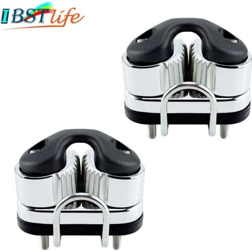 2PCS Stainless Steel 316 Ball Bearing Cam Cleat Pilates Equipment Marine Boat Fast Entry Rope Wire Fairlead Sailing Accessories