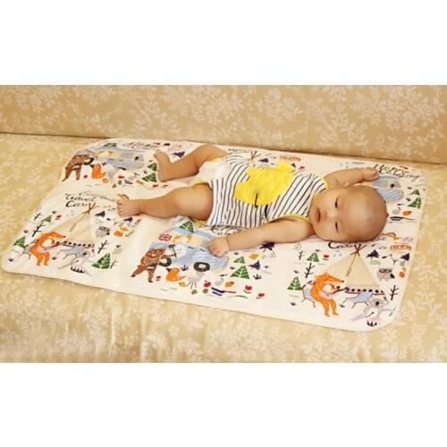 2020 Baby Waterproof Urine Pad Diaper Changing Mat Cover 60x90cm Breathable for Bed