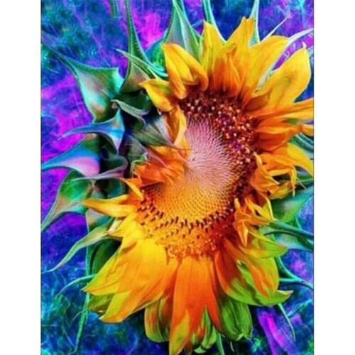 5D Diamond Painting Sunflower Full Square/Round DIY Diamond Embroidery Flower Cross Stitch Kit Rhinestones Mosaic Home Decor