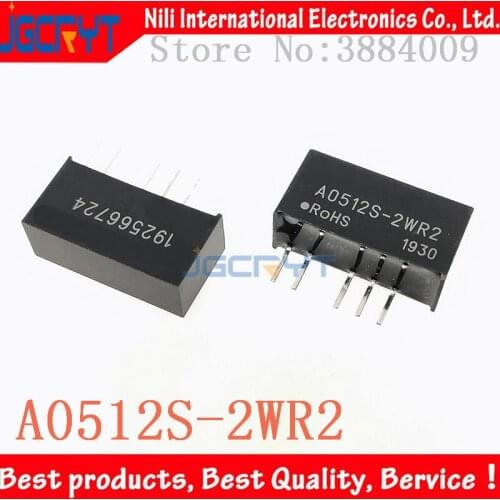 A0512S-2WR2 SIP The power module isolates the power supply 5v input to positive and negative 12v dual output constant voltage 2W