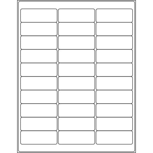 30-up 1" X 2-5/8" Address Shipping Labels for Laser and Inkjet Printers, FBA Product Labels
