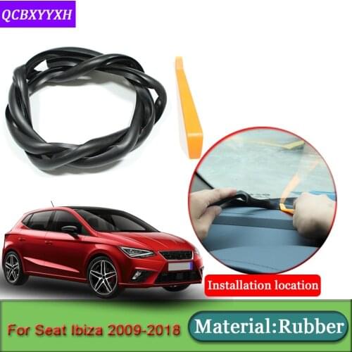 Car-styling For Seat Ibiza 2009-2018 Anti-Noise Soundproof Dustproof Car Dashboard Windshield Sealing Strips Auto Accessories