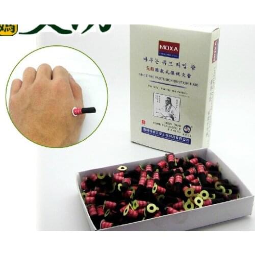 Smokeless self-stick Moxa tube Self-adhesive acupuncture points Self-adhesive moxibustion tube180pcs acupuncture massage