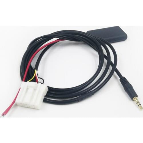 Biurlink Car AUX-In Input Male Jack Interface Bluetooth 5.0 AUX Adapter Audio Cable Gold Plate For Mazda 3 6 MX-5 RX8