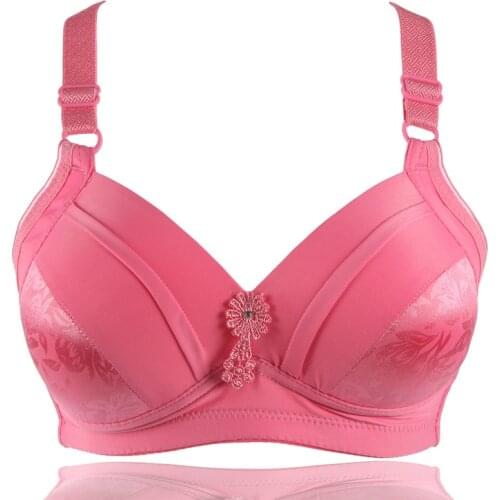 Large Size Bra Female Without Underwire Thin Section Mother Bra Women Push Up Soft Comfortable Bra