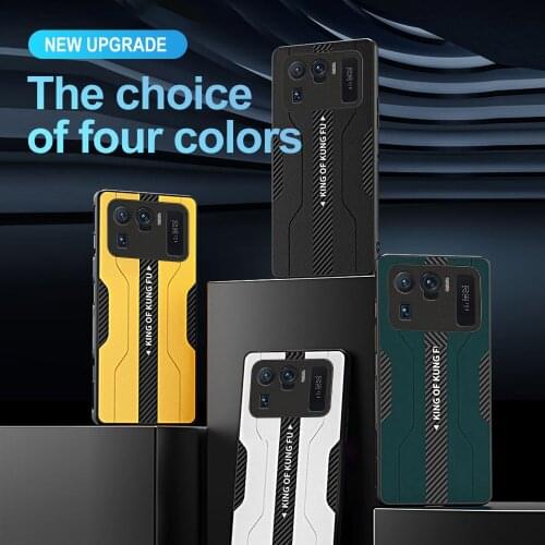 For Xiaomi Mi 11 Ultra Case Carbon Fibre Leather Cover For Xaomi Xiao Mi11 11i 10T Lite Pro Soft TPU Shockproof Back Shell Coque