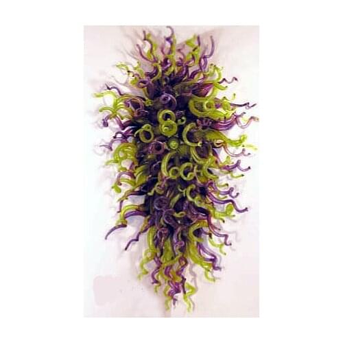 Hotel Lobby Led Light Long and Large Murano Glass Chandelier