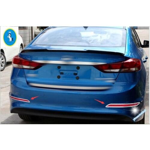 For Hyundai Elantra Sedan 2016 2017 ABS Rear Fog Light Lamp Molding Cover Trim 2 Pcs / Set