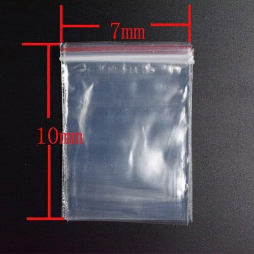 FLTMRH Transparent Sachet Zip Self Sealing Z Zipper Lock Plastic Bags Clear Ziplock Bags Jewelry Packaging Thickness