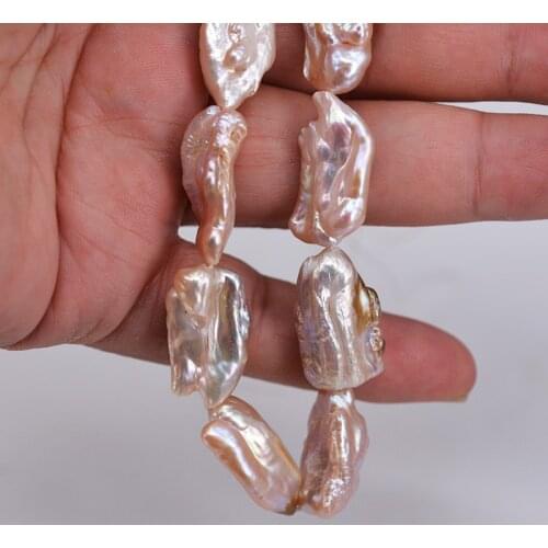 ICNWAY 16pieces Natural Pink Freshwater Pearl 10x13x25mm Gemstone Beads for Silver 925 Jewelry Making DIY Necklace Earring