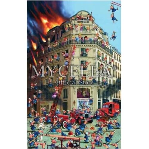 Fire Brigade 5D Diy Diamond Painting Cross Stitch Diamond Embroidery Cartoon Diamond Mosaic Kits Christmas gifts Wall Stickers