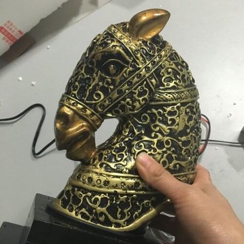 Horse head controll push rob motor props Magic Rotate props Takagism game real life escape room props