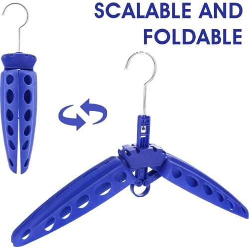 Multi-Purpose Diving Hanger Snorkeling Wesuit Stand Outdoor Travel Snorkeling Suit Cloth Folding Hanger Swimming Accessories