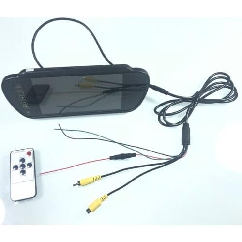 Factory wholesale 7 inch car monitor car HD mp5 rearview mirror reversing image priority display