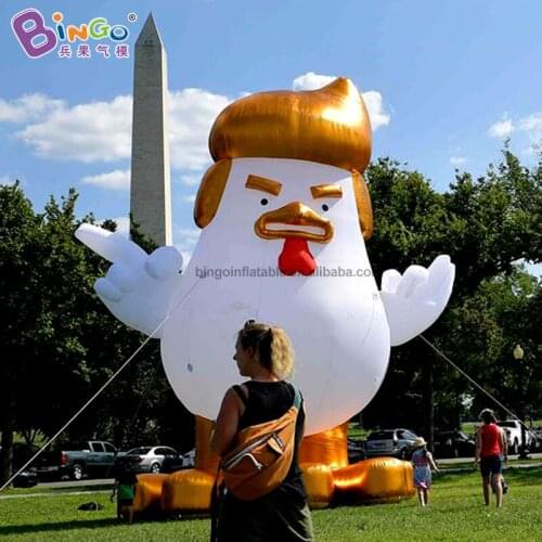Personalized 10 feet height inflatable trump chicken / 3m tall inflatable chicken for advertising toys