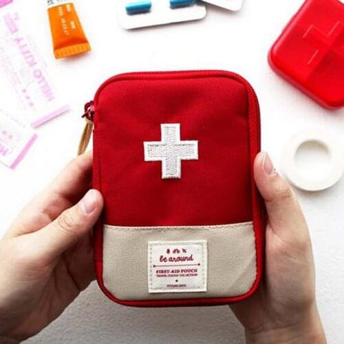 Portable Cute Mini Medicine Bag First Aid Kit Medical Emergency Kits Organizer Outdoor Household Pill Bag Bag Outdoor Car