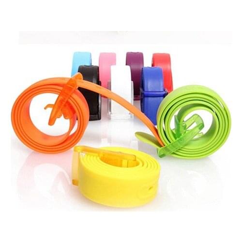 Adjustable Rubber Leather Smooth Buckle Belts For Men Designe Silicone Belts Men High Quality Belts For Women