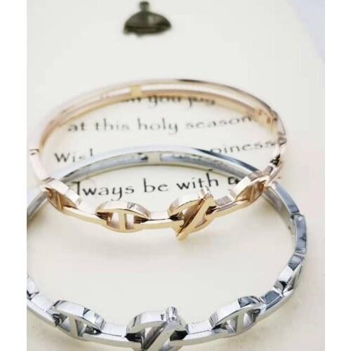 European and American classic brands luxury woman bangles steel