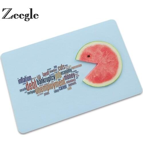 Zeegle Funny Doormat Welcome Mats In The Hallway Outdoor Rugs Non-slip Carpets For Children Bedroom Mats Bathroom Floor Rugs
