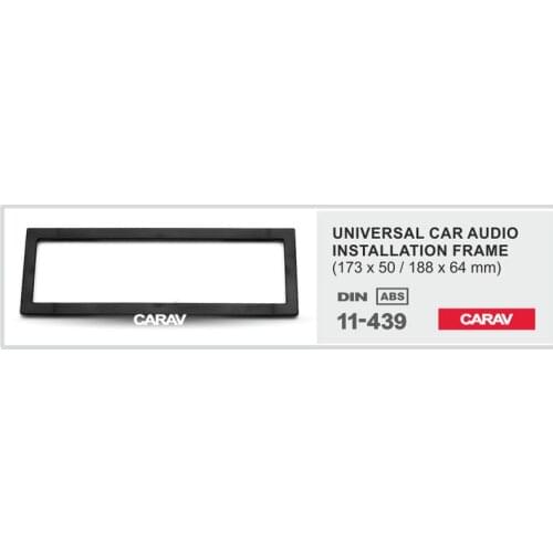 1 Din Radio Fascia for Universal frame for 1-DIN installation DVD Stereo Panel Dash Mount CARAV 11-439