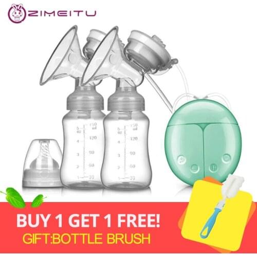Double Electric Breast Pump plus one brush as free Gift For Drop shipping buyers
